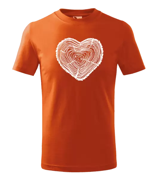 Detské tričko Peň srdce