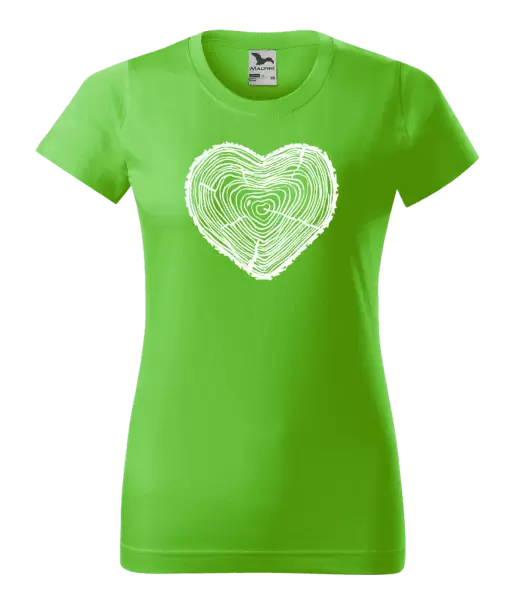 Dámské tričko Pařez srdce