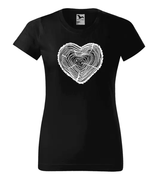 Dámské tričko Pařez srdce