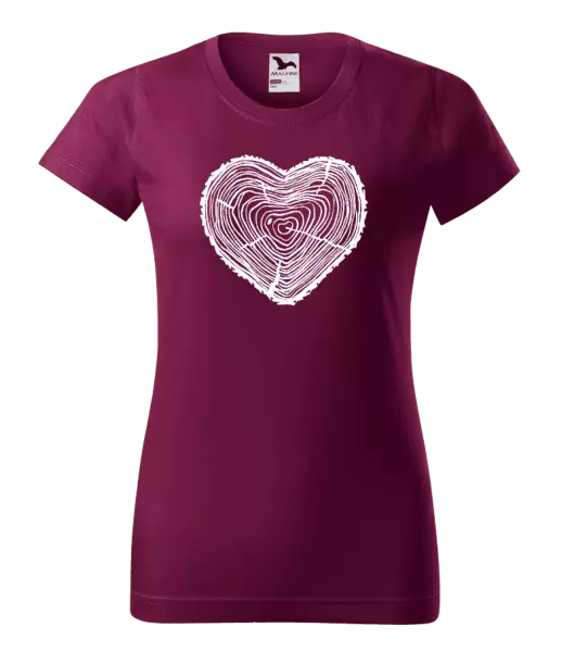 Dámské tričko Pařez srdce