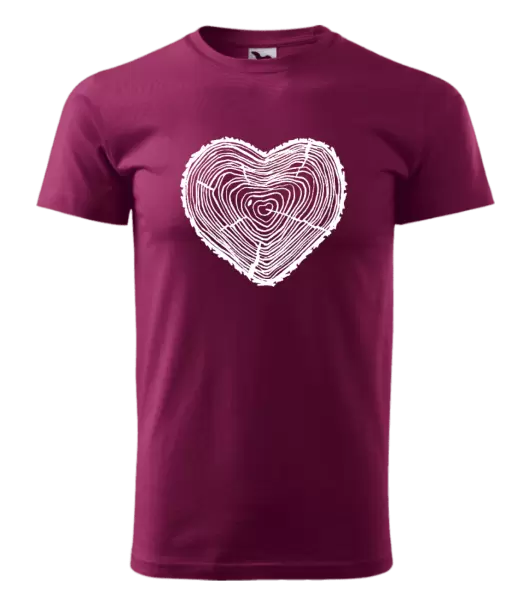 Pánské tričko Pařez srdce