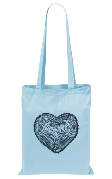 Látková taška Pařez srdce 