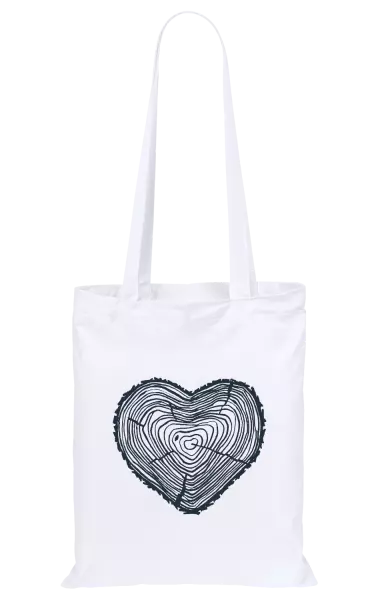 Látková taška Pařez srdce 