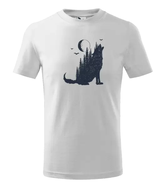 Detské tričko Vlk v lese