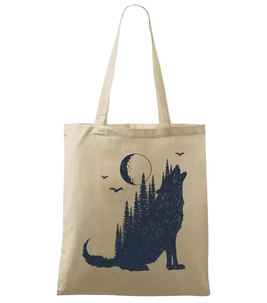 Látková taška Vlk v lese