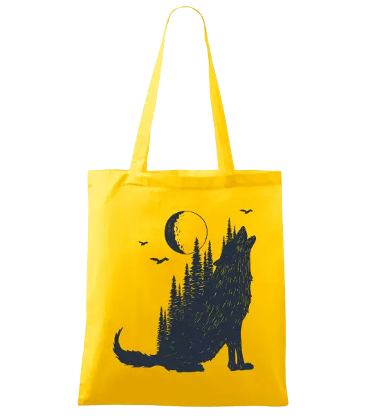 Látková taška Vlk v lese