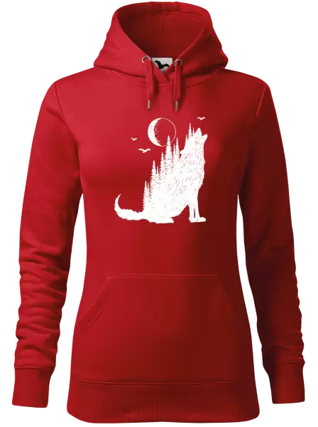 Dámska mikina Vlk v lese