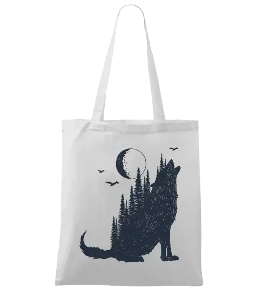 Látková taška Vlk v lese