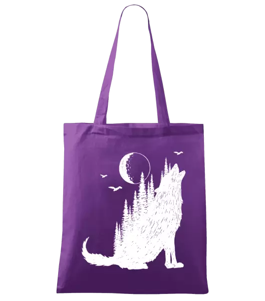 Látková taška Vlk v lese