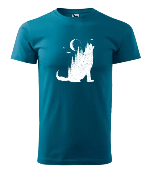 Pánske tričko Vlk v lese