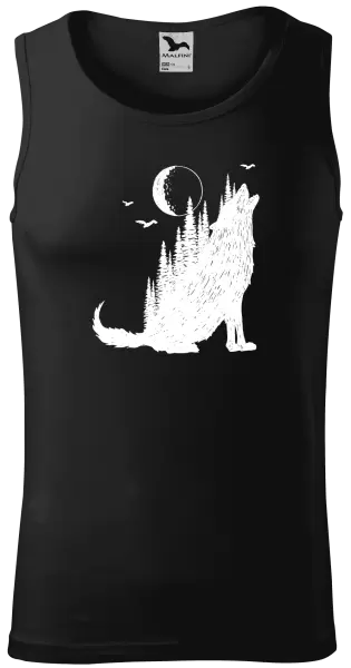 Pánske tielko Vlk v lese