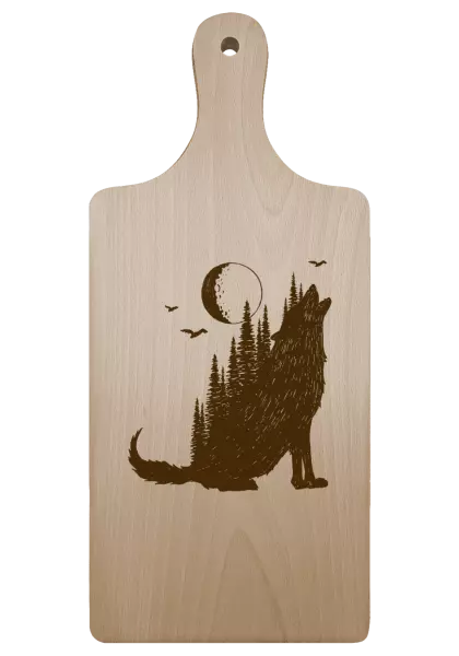 Doštička Vlk v lese