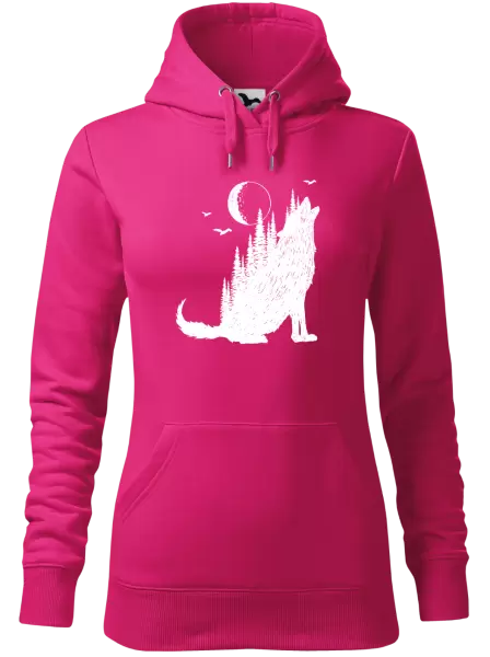 Dámska mikina Vlk v lese