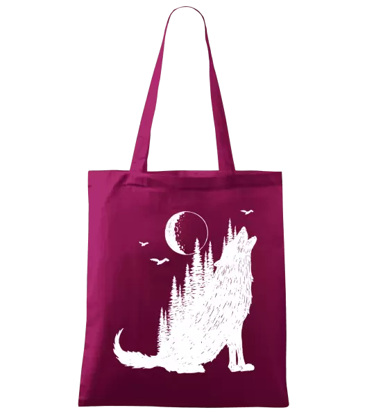 Látková taška Vlk v lese