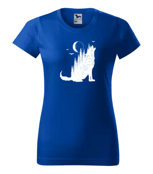 Dámské tričko Vlk v lese