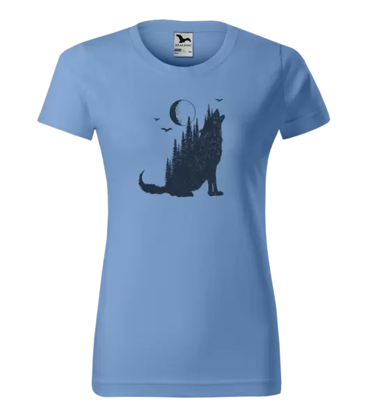 Dámské tričko Vlk v lese