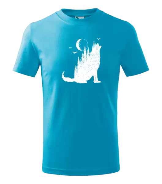 Detské tričko Vlk v lese