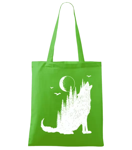 Látková taška Vlk v lese