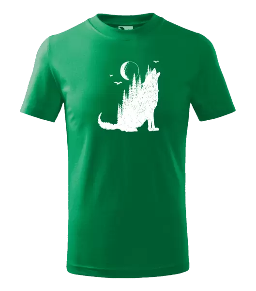 Detské tričko Vlk v lese