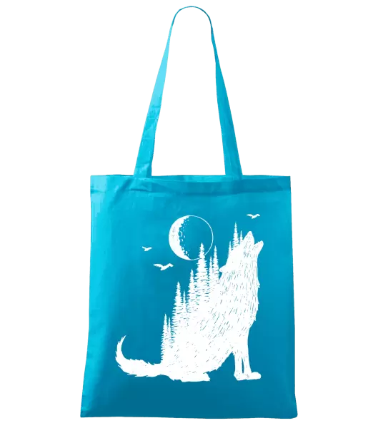 Látková taška Vlk v lese