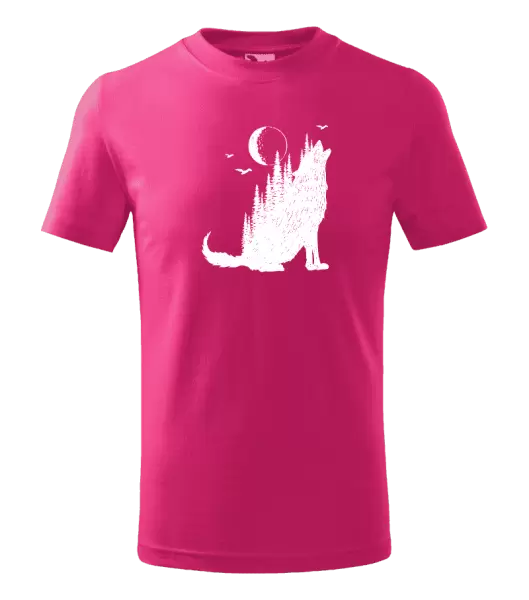 Detské tričko Vlk v lese