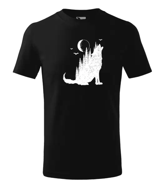 Detské tričko Vlk v lese