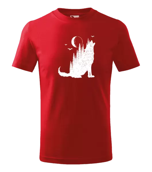 Detské tričko Vlk v lese