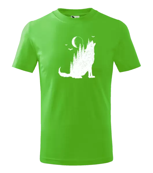 Detské tričko Vlk v lese