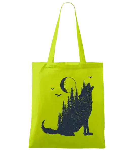 Látková taška Vlk v lese