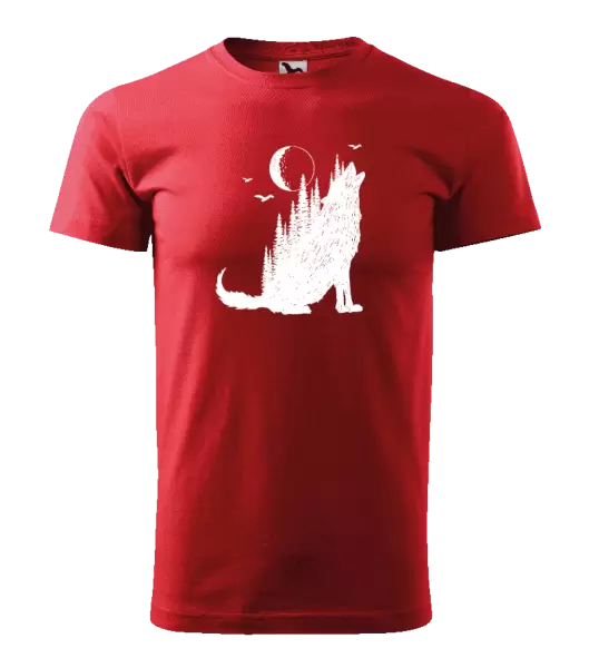 Pánske tričko Vlk v lese