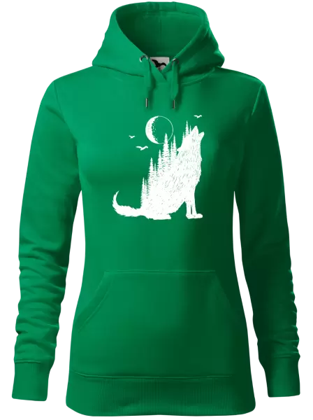 Dámska mikina Vlk v lese