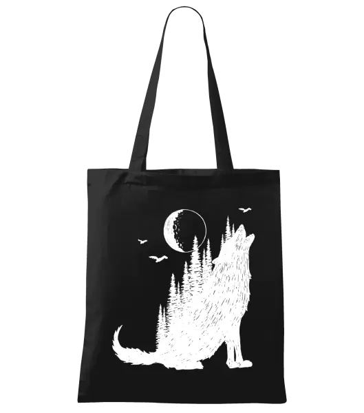 Látková taška Vlk v lese