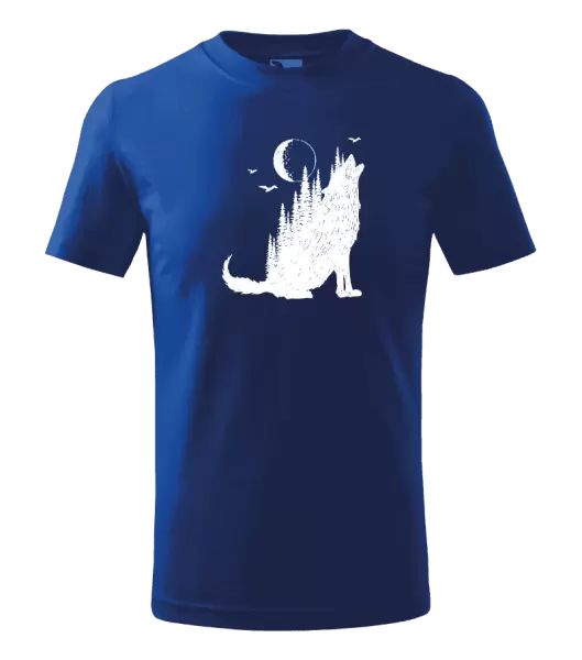 Detské tričko Vlk v lese