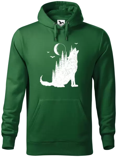 Pánska mikina Vlk v lese