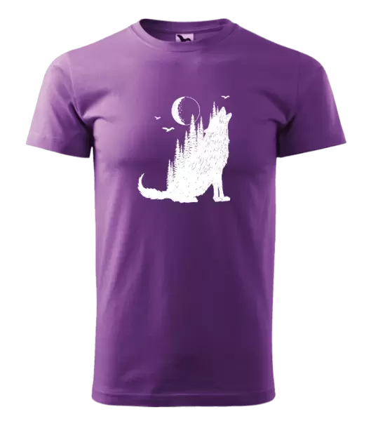 Pánske tričko Vlk v lese