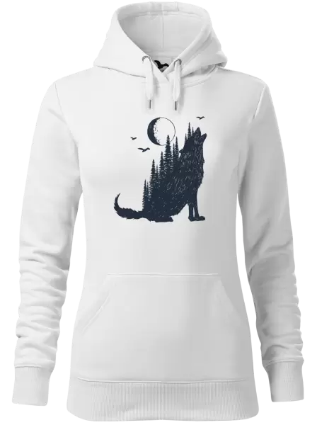 Dámska mikina Vlk v lese