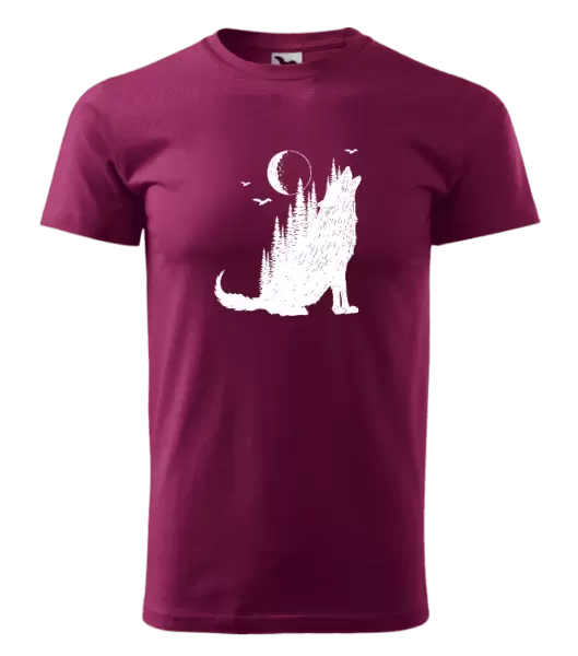 Pánske tričko Vlk v lese
