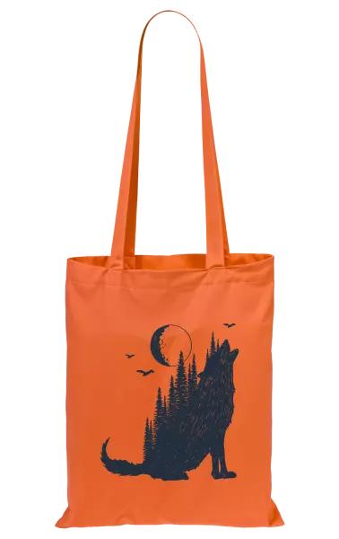 Látková taška Vlk v lese