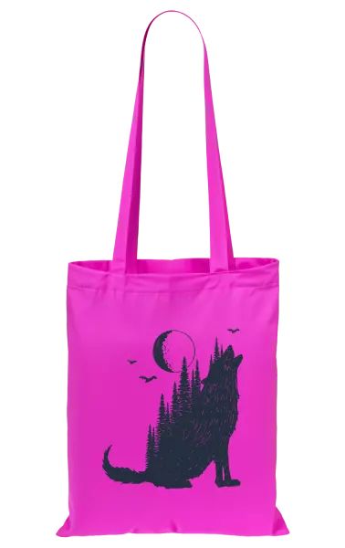 Látková taška Vlk v lese