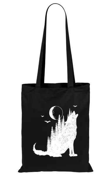 Látková taška Vlk v lese