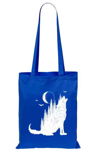 Látková taška Vlk v lese