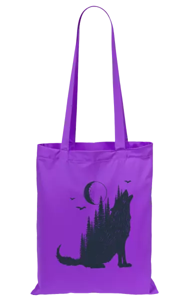 Látková taška Vlk v lese