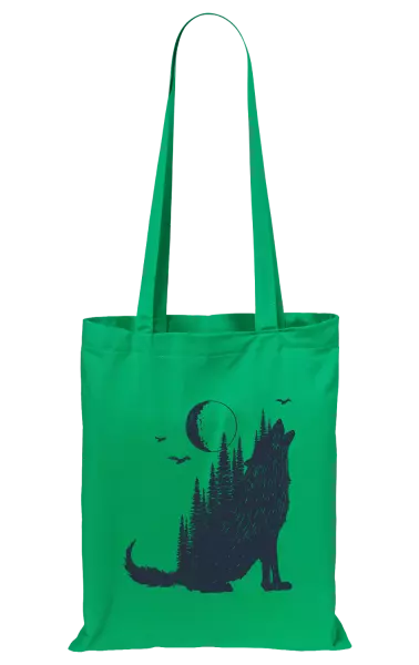 Látková taška Vlk v lese