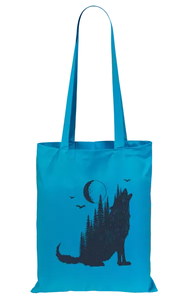 Látková taška Vlk v lese