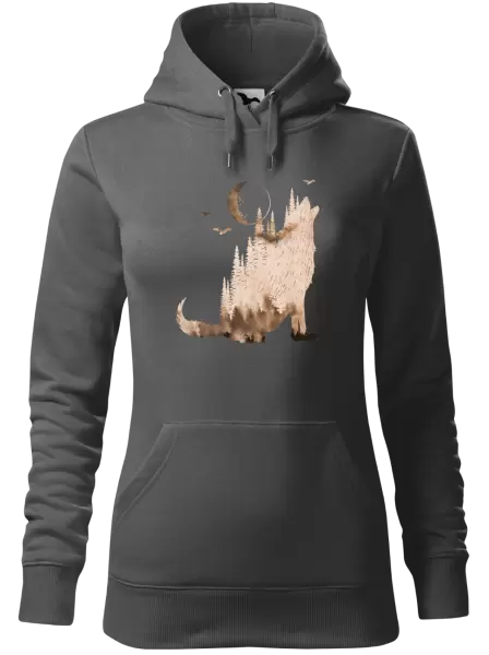 Dámská mikina Vlk v mlze