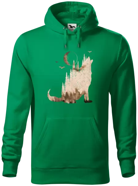 Pánská mikina Vlk v mlze