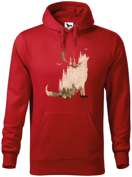 Pánska mikina Vlk v mlhe