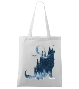 Látková taška Vlk v mlze