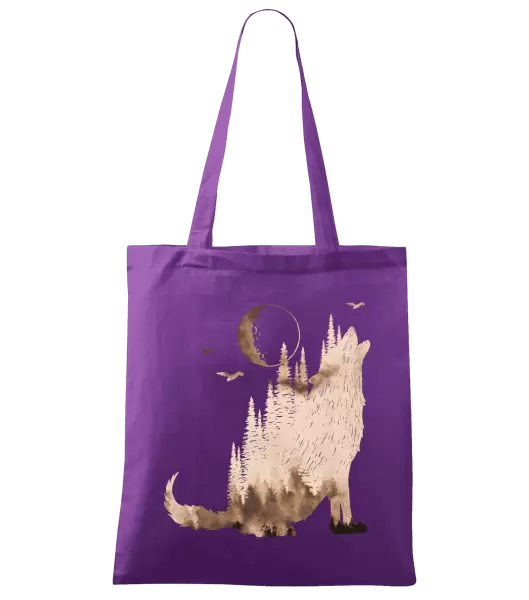 Látková taška Vlk v mlze