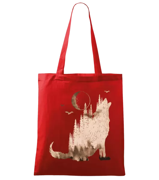 Látková taška Vlk v mlze